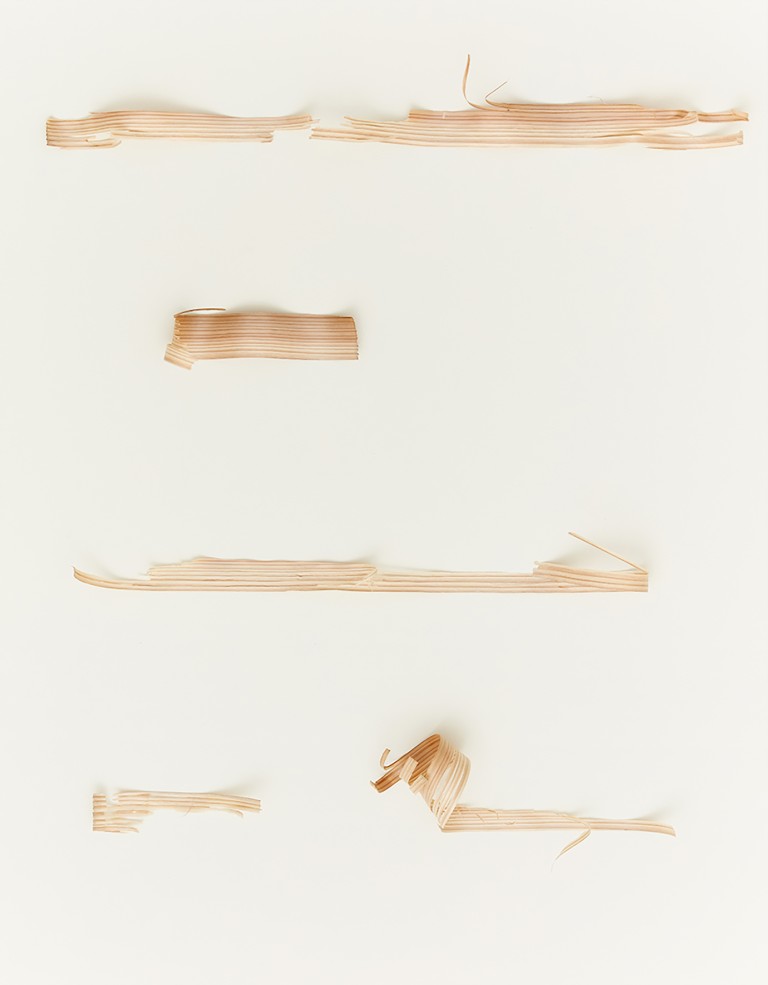Untitled, Wood on Canvas, 91 x 117cm, 2024